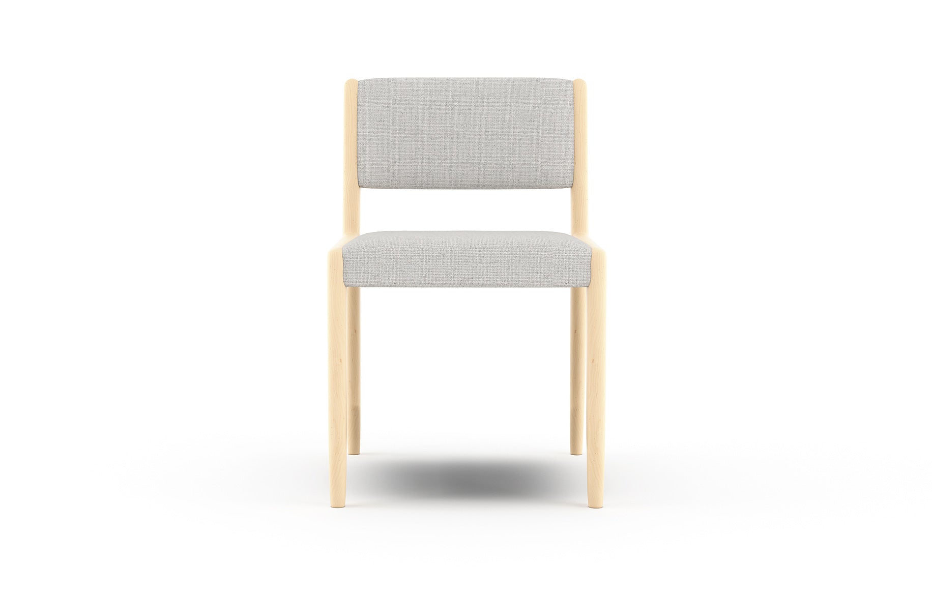 G: Short back version shown in Texture Haze fabric and maple frame