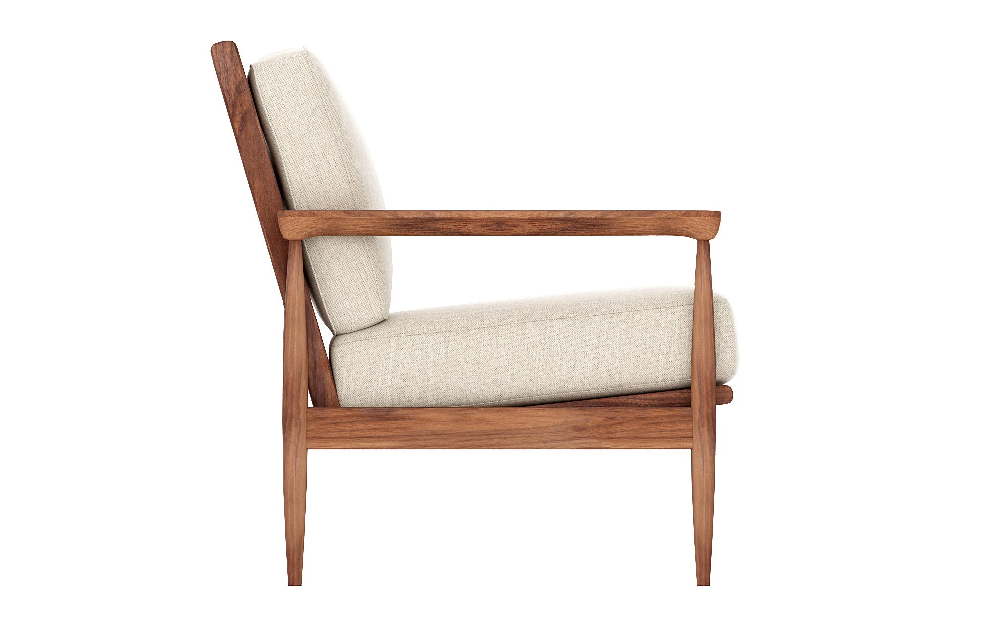 G: Shown in Smart Waffle fabric and Walnut wood frame