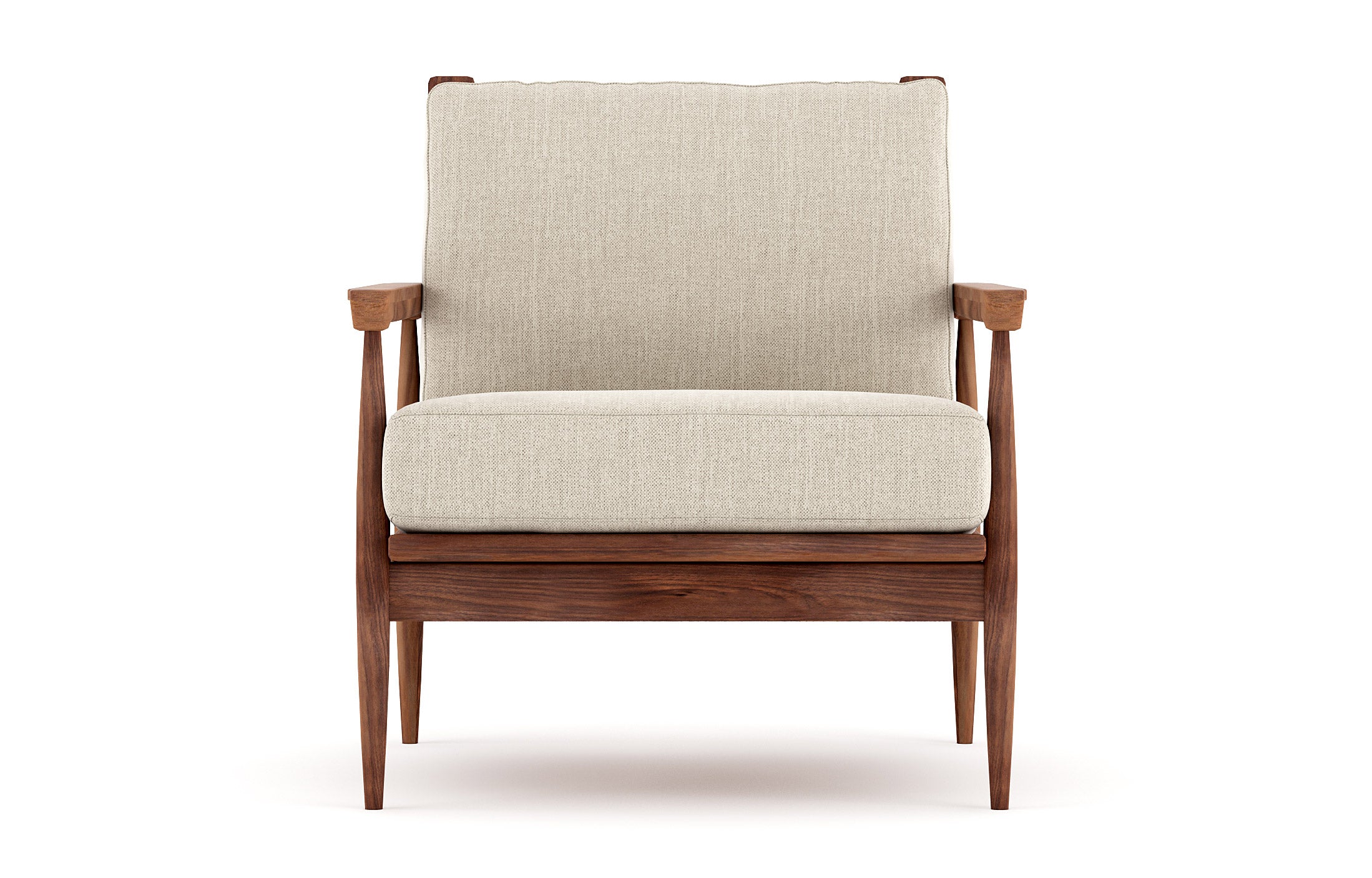 G: Shown in Smart Waffle fabric and Walnut wood frame