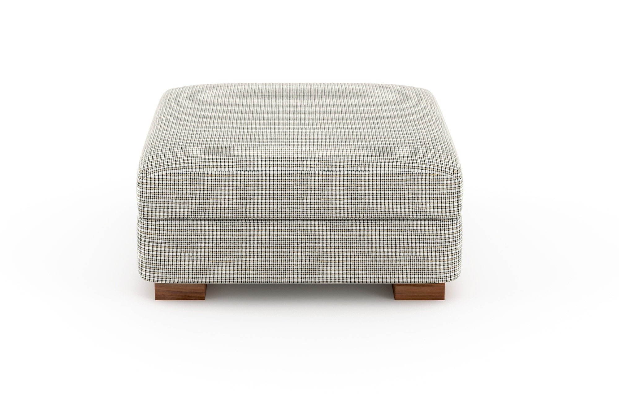 Idan Storage Ottoman Solid Top Arya Fabric