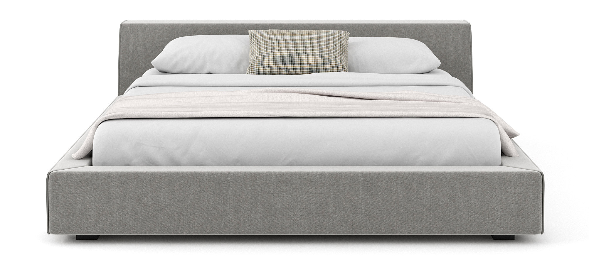 G: Shown in Smart Smoke fabric with Medley Throw Pillows