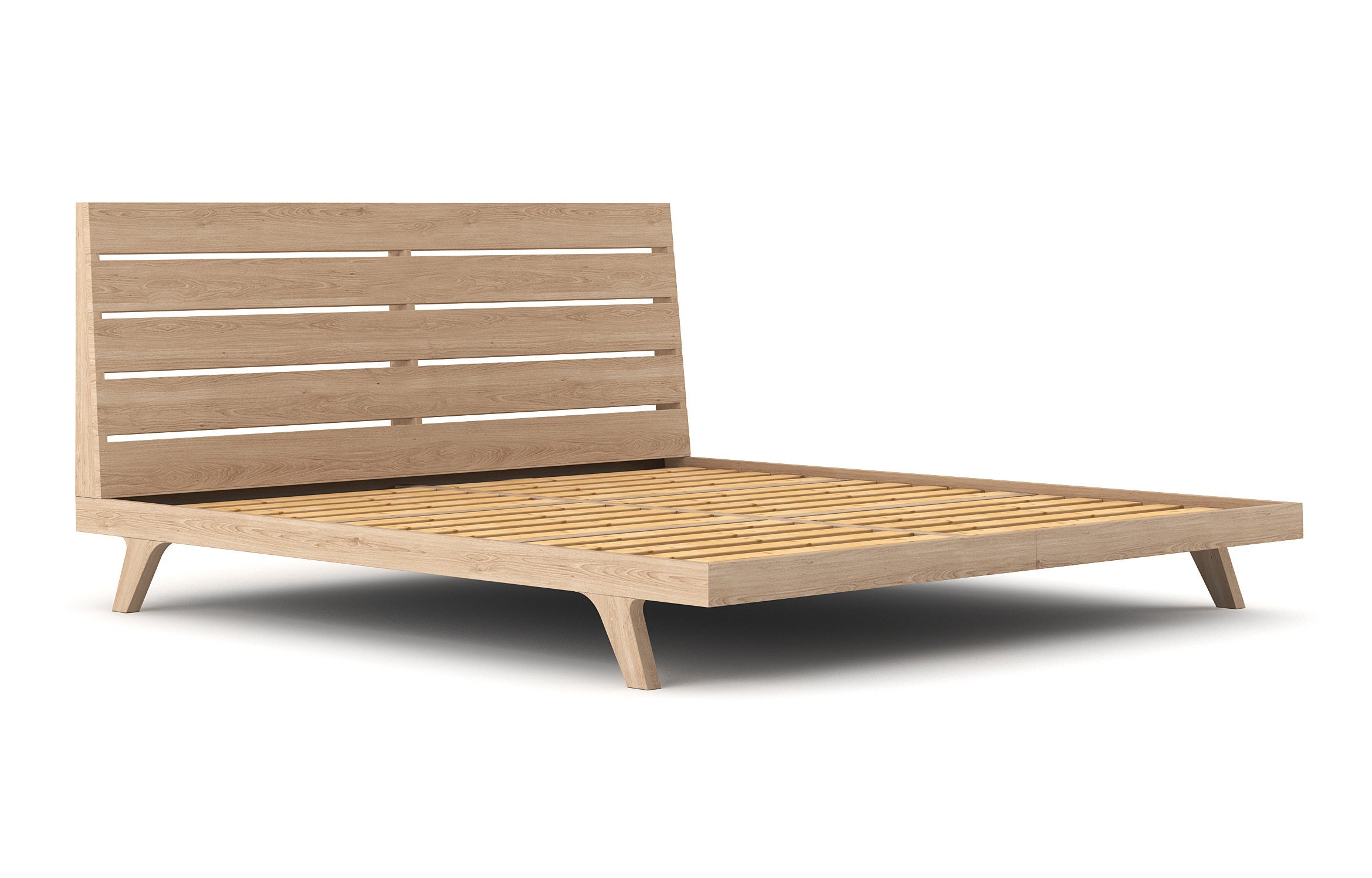 Palder Bed in Full and Maple from Angle
