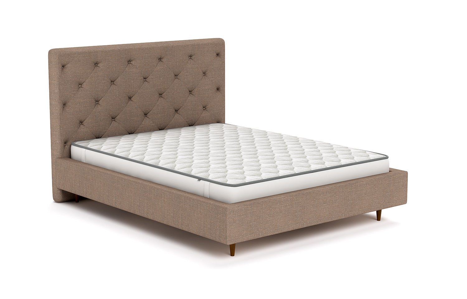 Bramo Bed with Tufting on Headboard