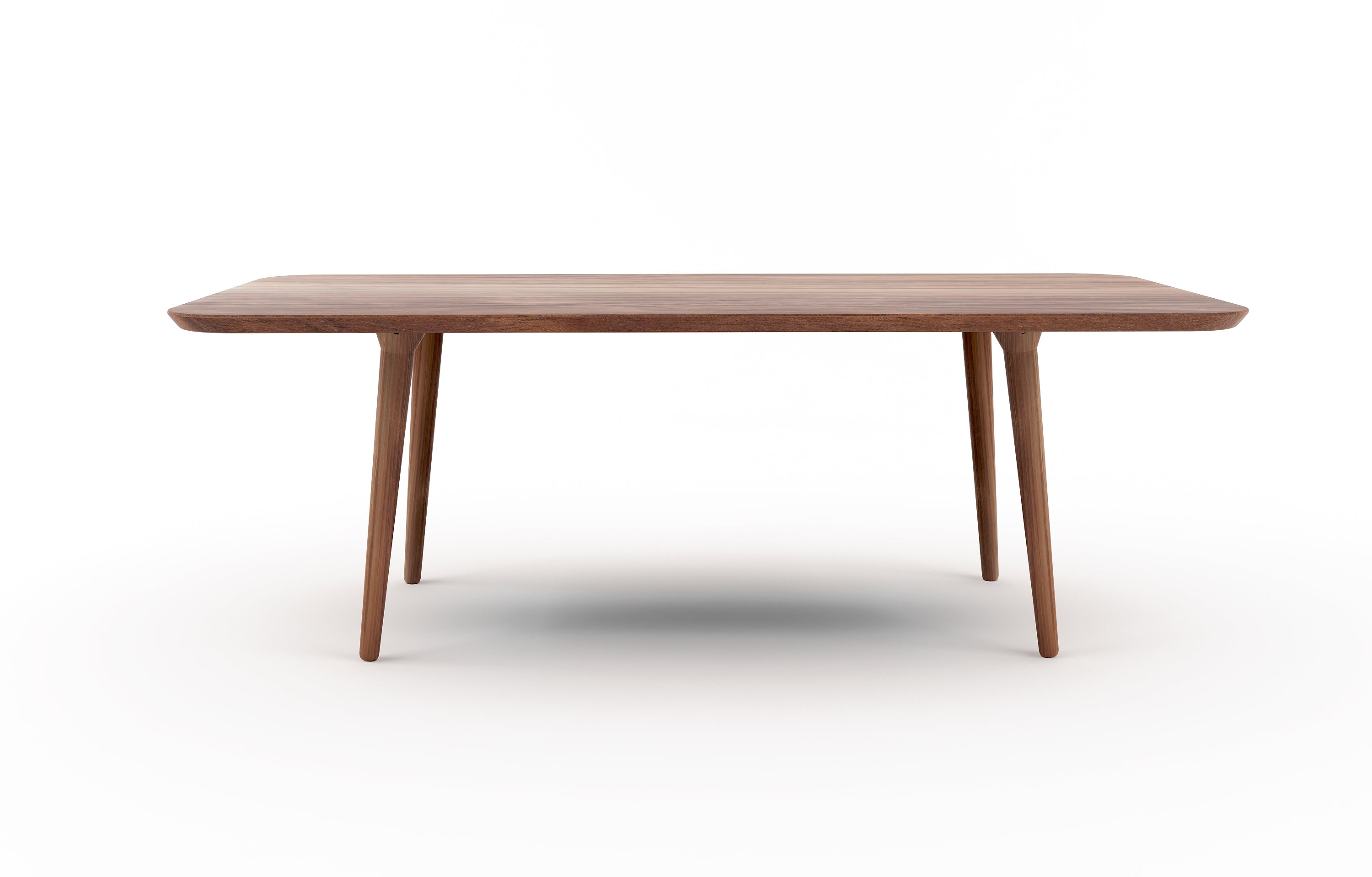 Voya Rectangular Dining Table in Walnut from Side