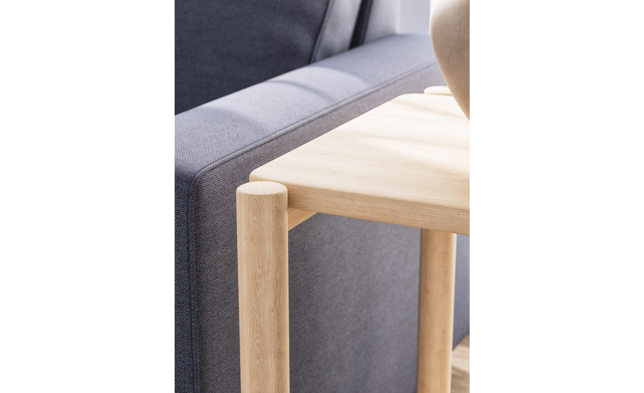 G: Iris Side Table in Maple Wood