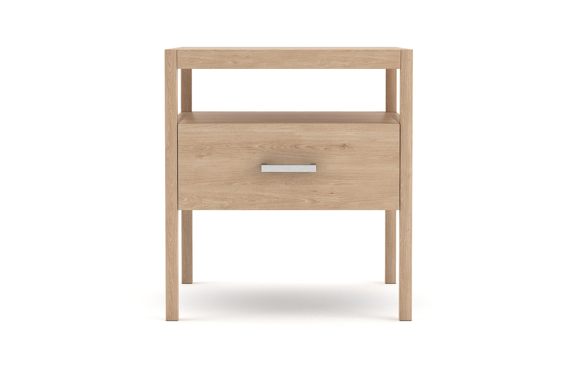 Palder Nightstand in Maple with Brushed Knob