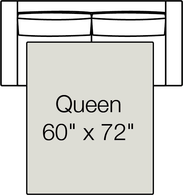Rio Queen Sofa Bed Drawing