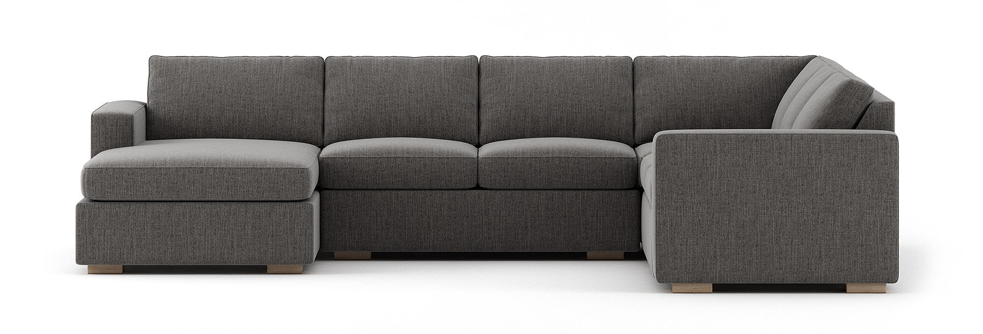 G: Chaise Left 126" shown in Smart Aluminum fabric