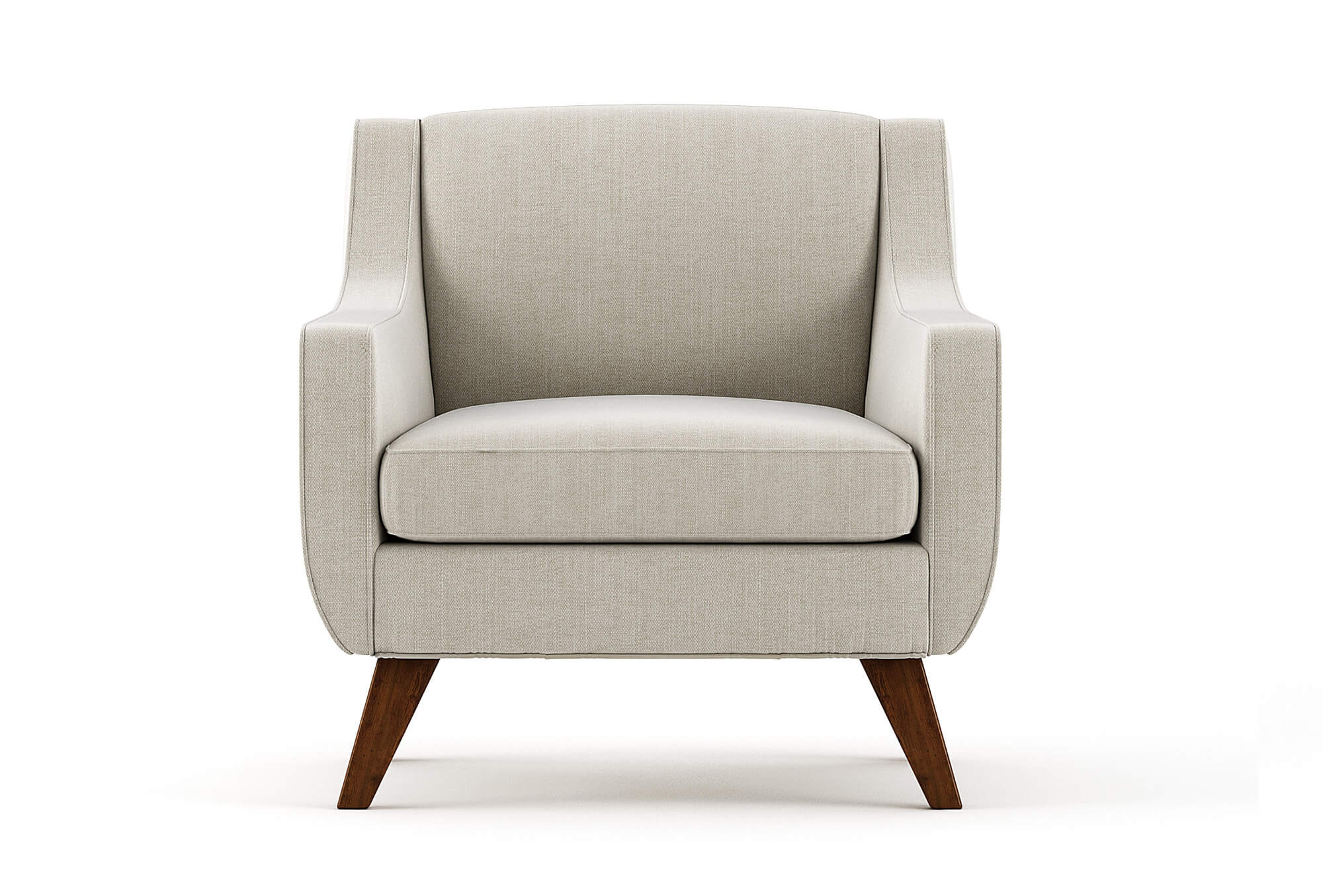 G: Shown in Linara Porridge fabric and Zavis Cafe legs
