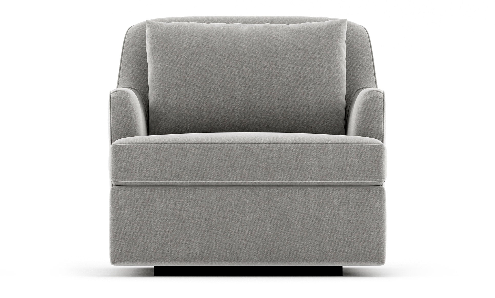 Kaydan Swivel Chair Shown in Smart Smoke fabric from Front