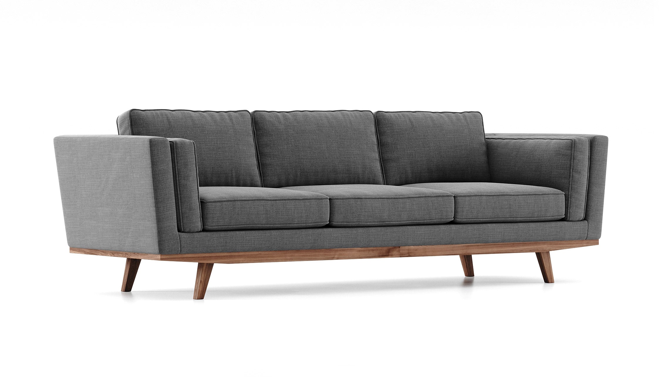 Shown in Smart Aluminum Fabric and walnut base