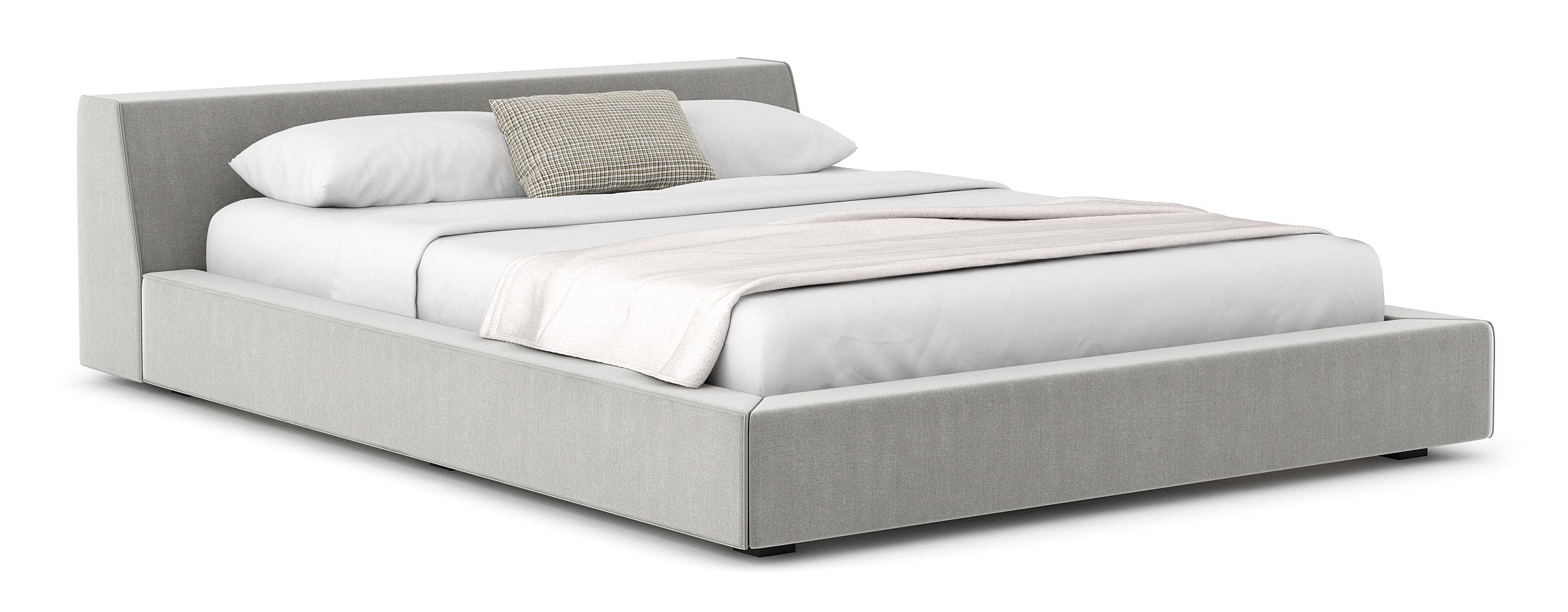 G: Shown in Smart Smoke fabric with Medley Throw Pillows