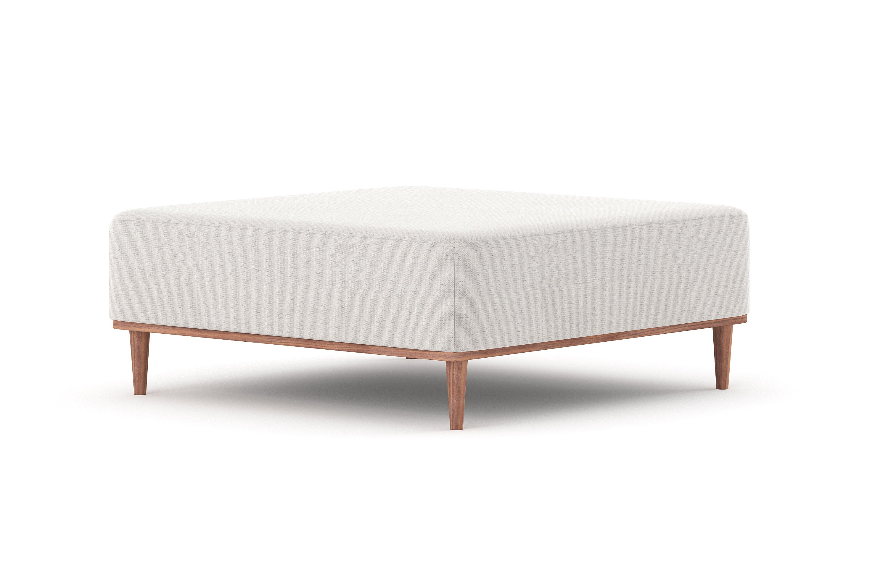 G: Shown in Texture Oyster fabric with a solid walnut base.