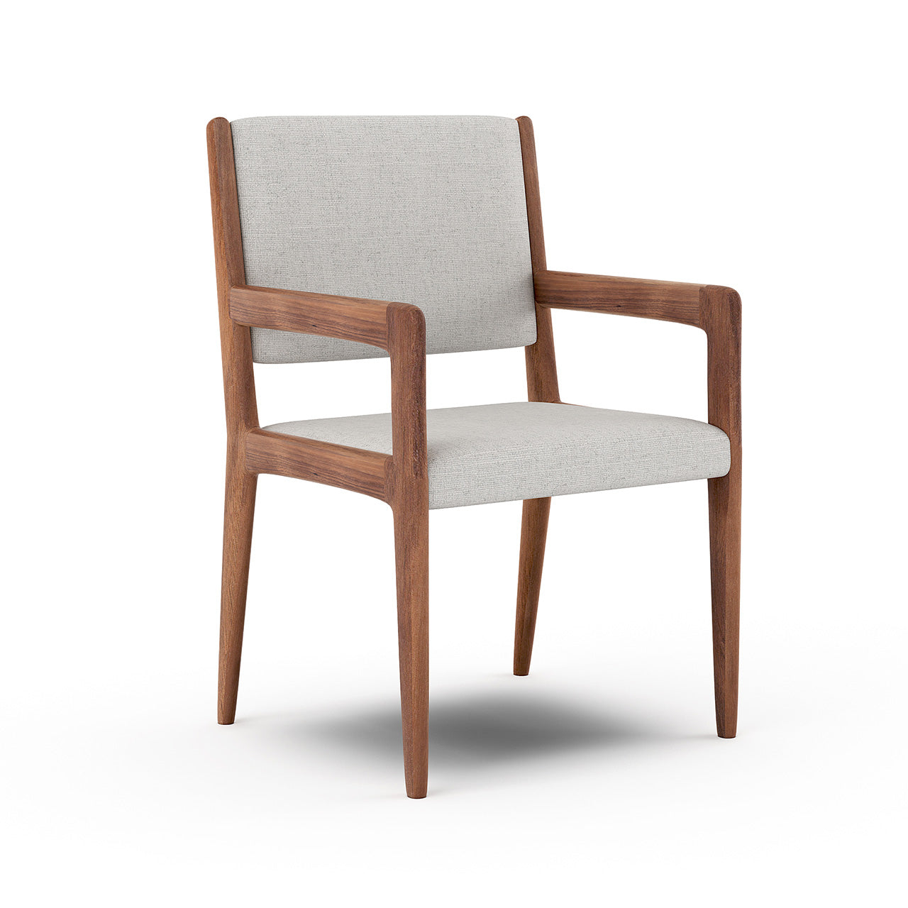 G: Shown in Texture Haze fabric and walnut frame