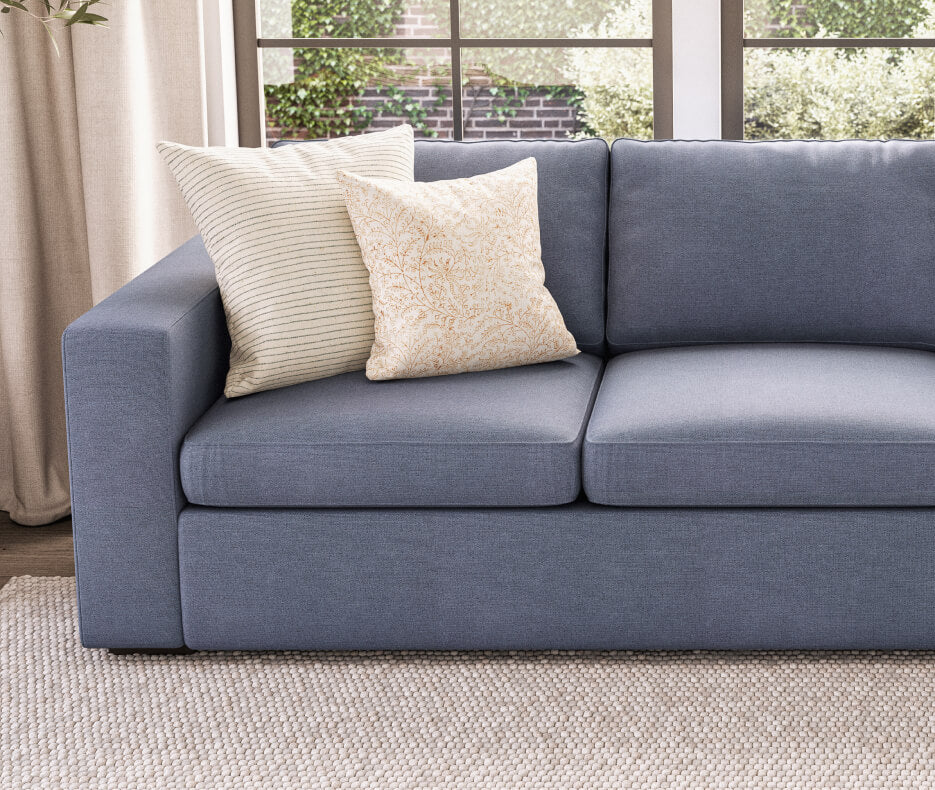 IRL: Shown in Texture French Blue fabric