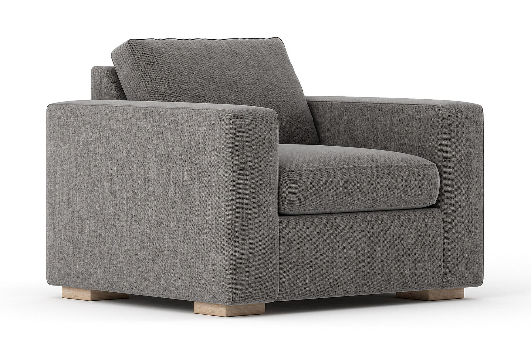 G: Shown in Smart Aluminum fabric and Dave maple legs